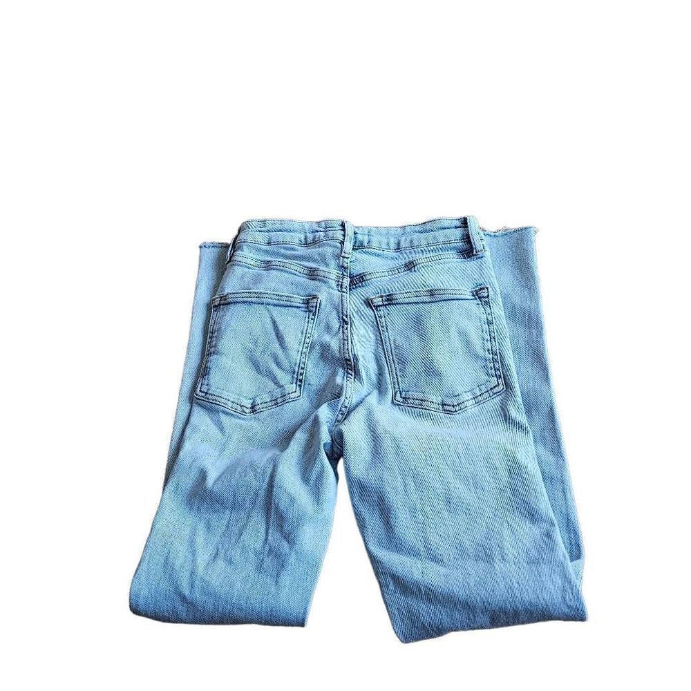 We the free free people juniors sz 27 wash blue high rise skinny jeans - Picture 3 of 7